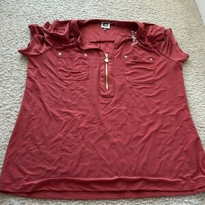 Red work shirt